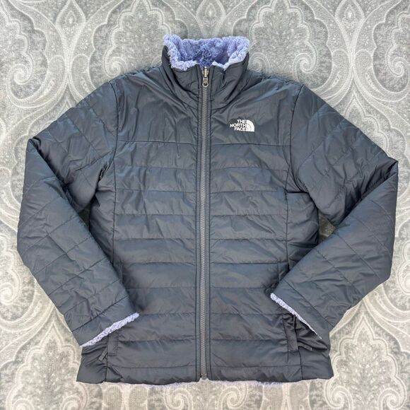 Girls North Face Reversible Mossbud Swirl Jacket